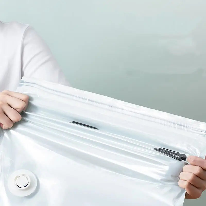 No Need Pump Vacuum Bags Large Plastic Storage Bags for Storing Clothes Blankets Compression Empty Bag Covers Travel Accessories